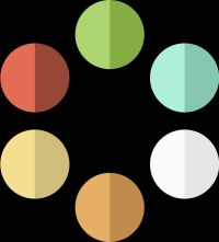 Colour palette used in Fugenjikko