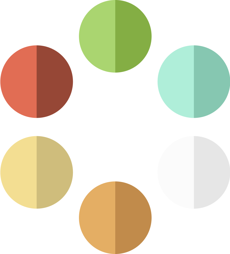 Cultural colour palette used in the Fugenjikko app
